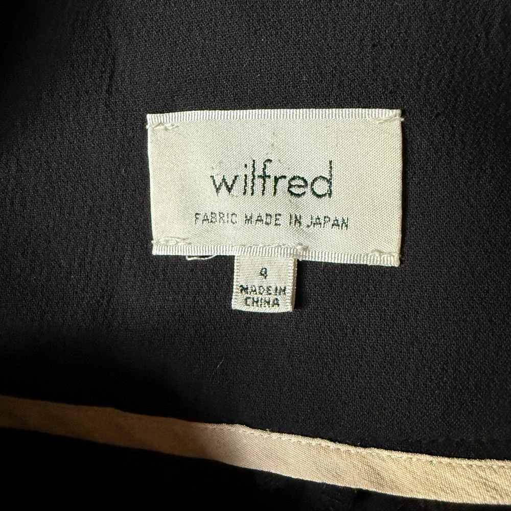 Wilfred Black Wide Leg Dress Pant - Picture 2 of 3